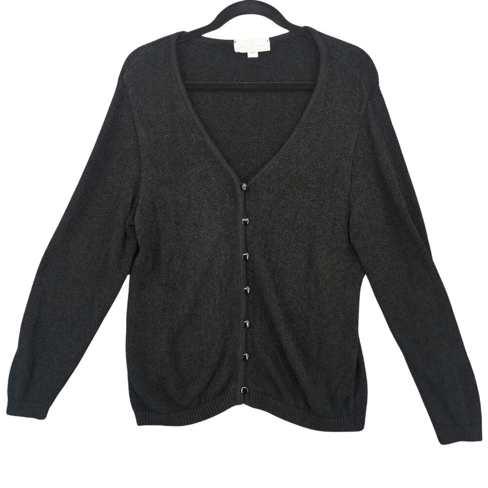 VTG French Rags Brenda French Sweater Womens 1X Cardigan Knit Old Money Preppy